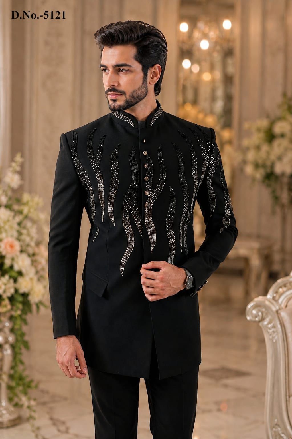 Open jodhpuri front view