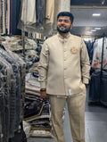 Linen fabric quality front view
